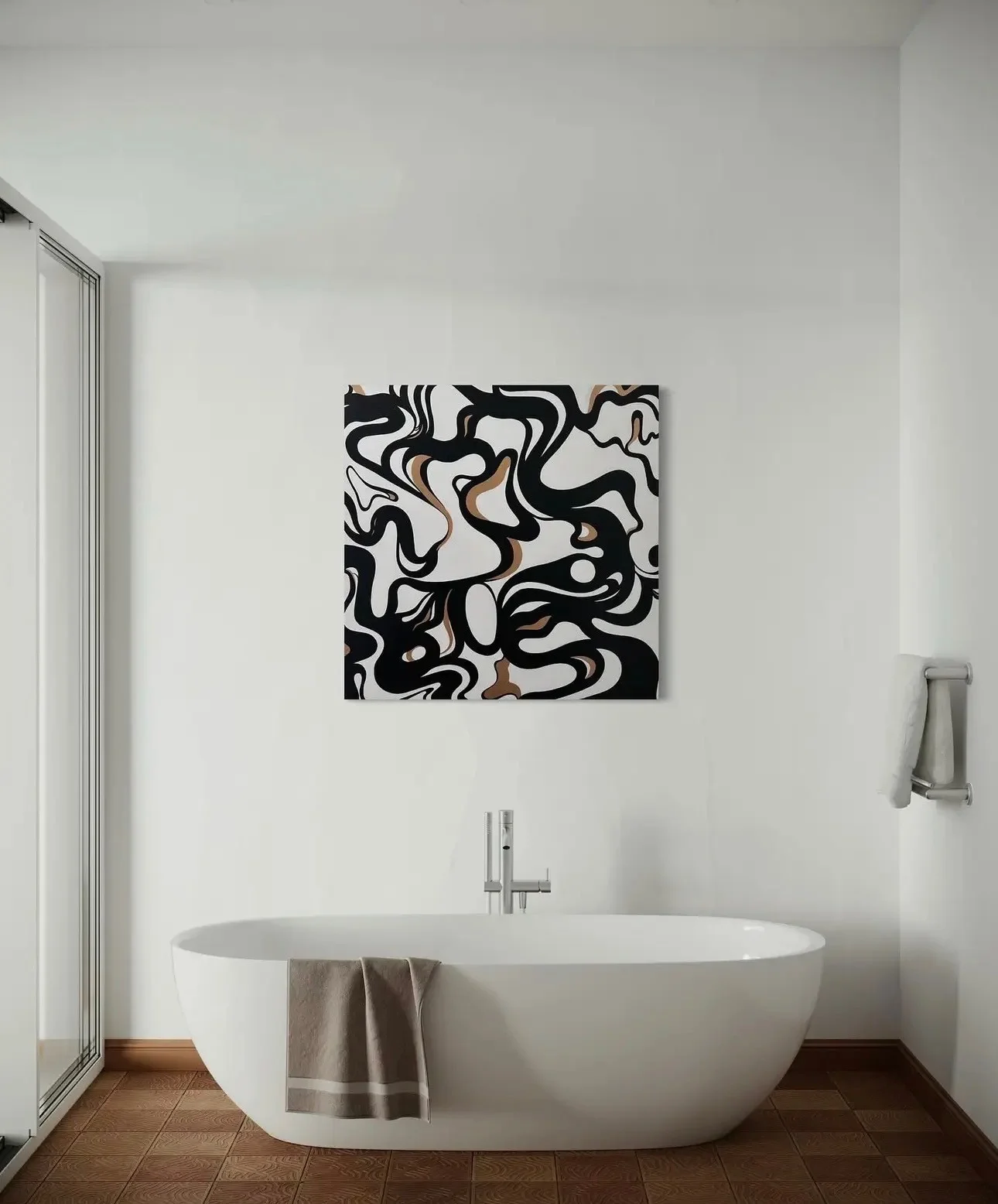 36in x 36in, Hand Painted Art