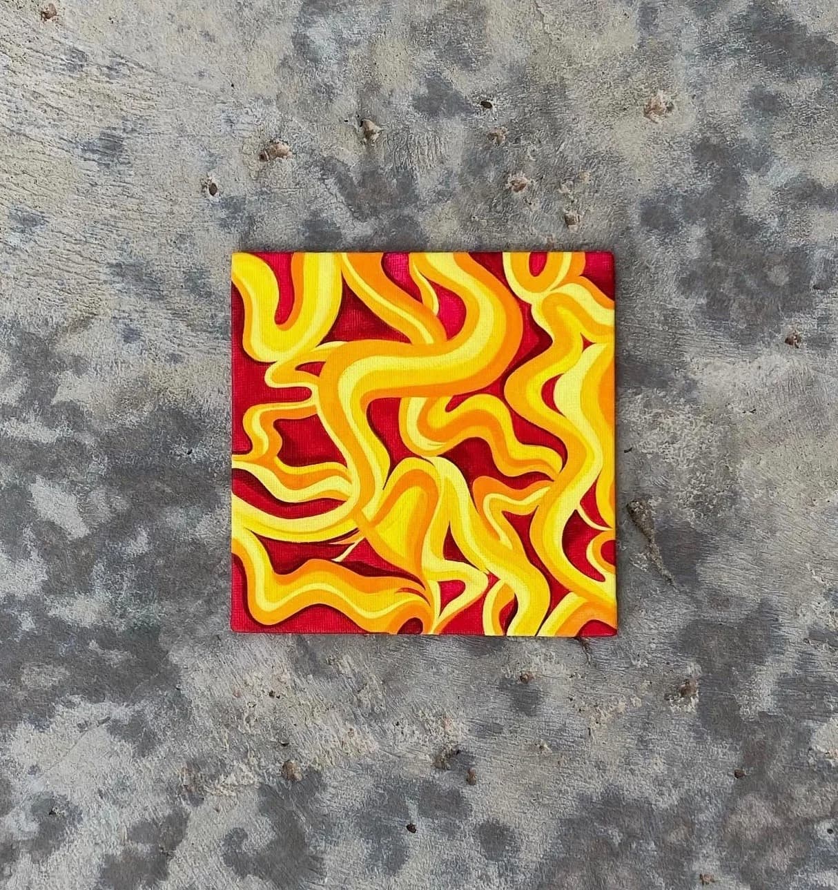 5in x 5in, Hand Painted Art