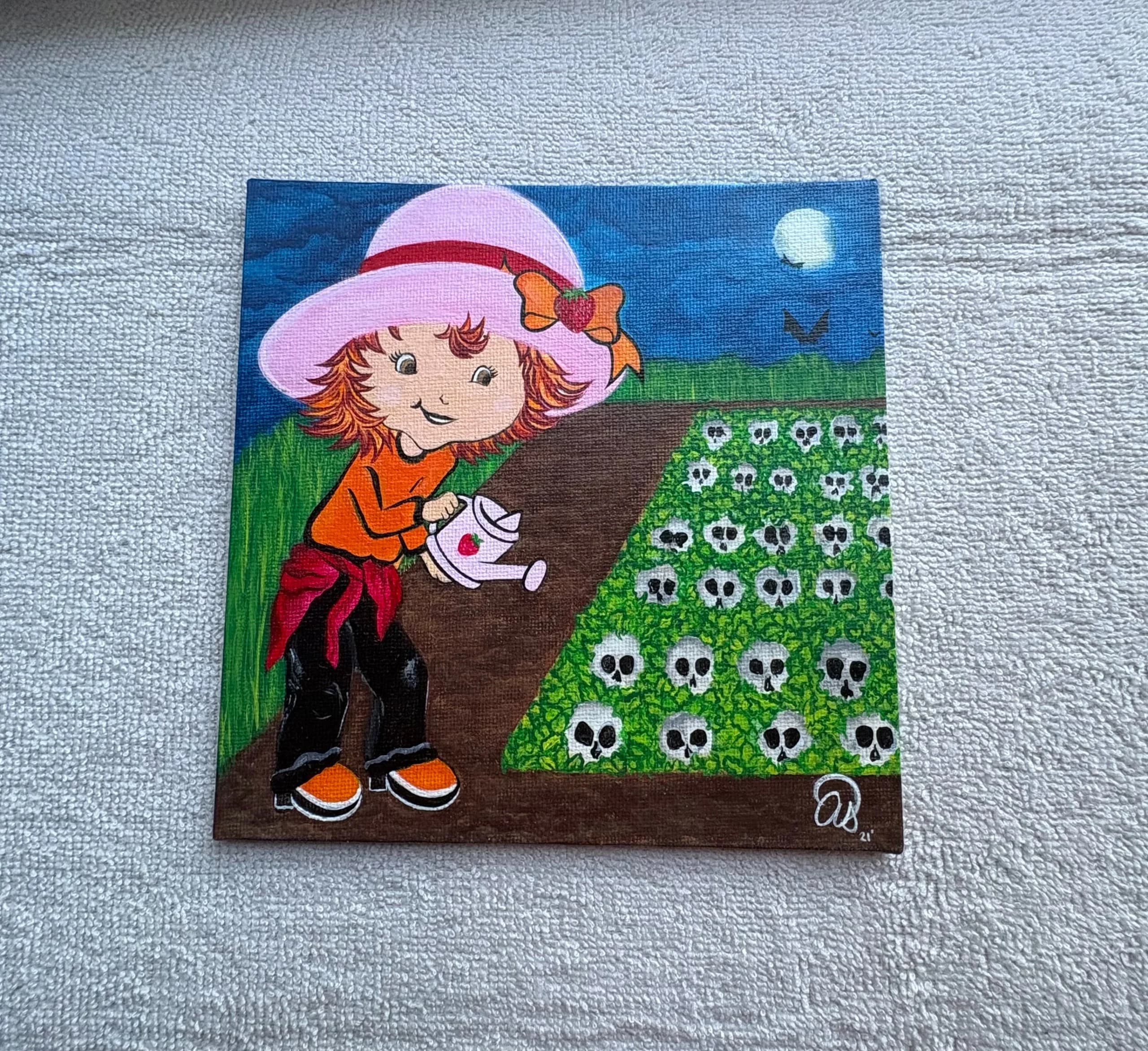 6in x 6in, Hand Painted Art
