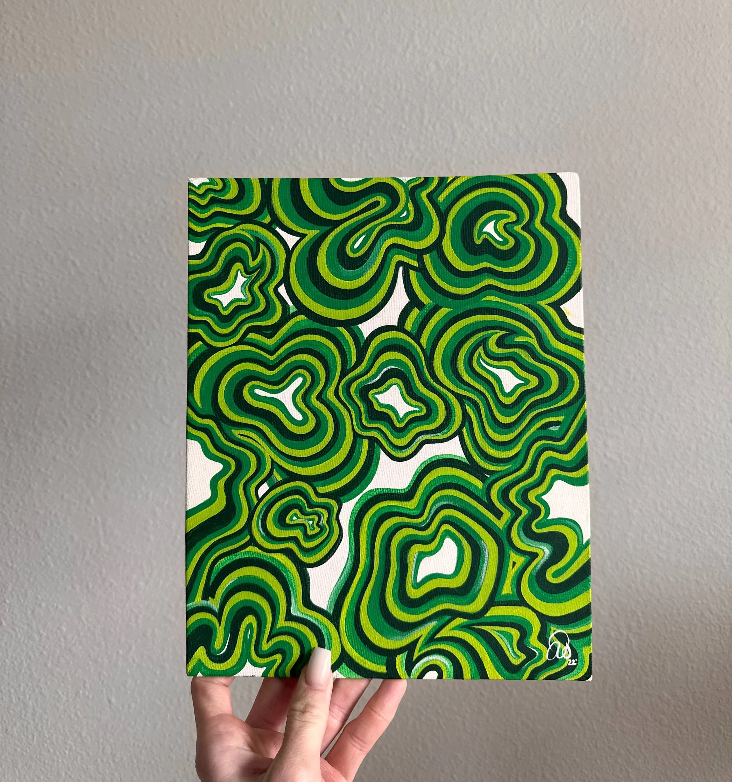 8in x 12in, Hand Painted Art